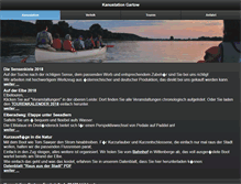 Tablet Screenshot of kanustation-gartow.de